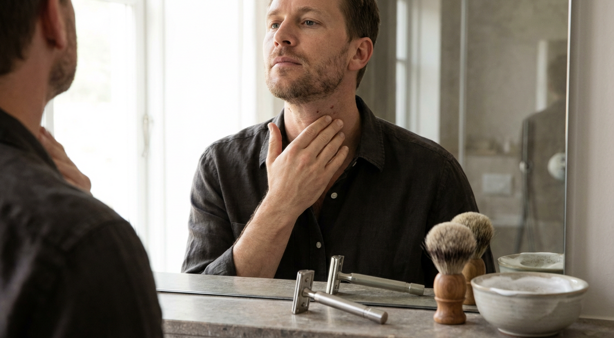 Poils incarnés après rasage : comment les éviter (cou + barbe)